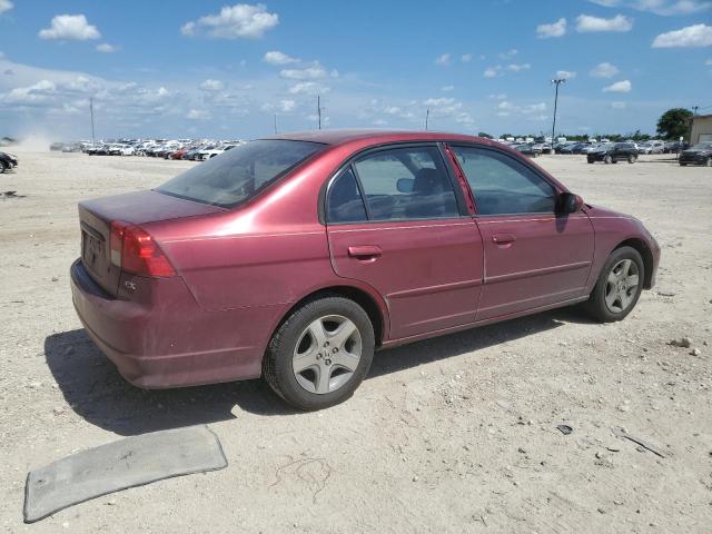 2HGES26755H531733 - 2005 HONDA CIVIC EX MAROON photo 3