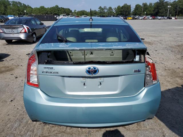 JTDKN3DU5D1667770 - 2013 TOYOTA PRIUS TURQUOISE photo 6