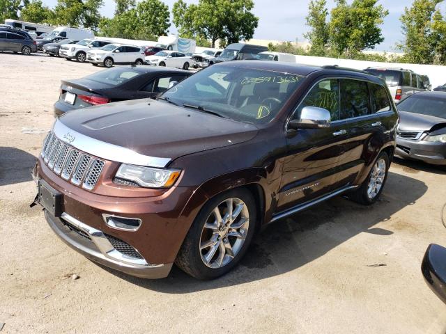 1C4RJFJM9EC384889 - 2014 JEEP GRAND CHER SUMMIT MAROON photo 1