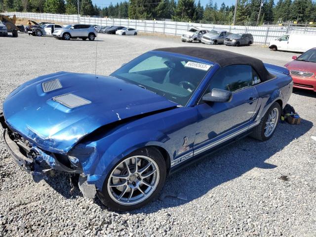 1ZVHT89SX75225047 - 2007 FORD MUSTANG SHELBY GT500 BLUE photo 1