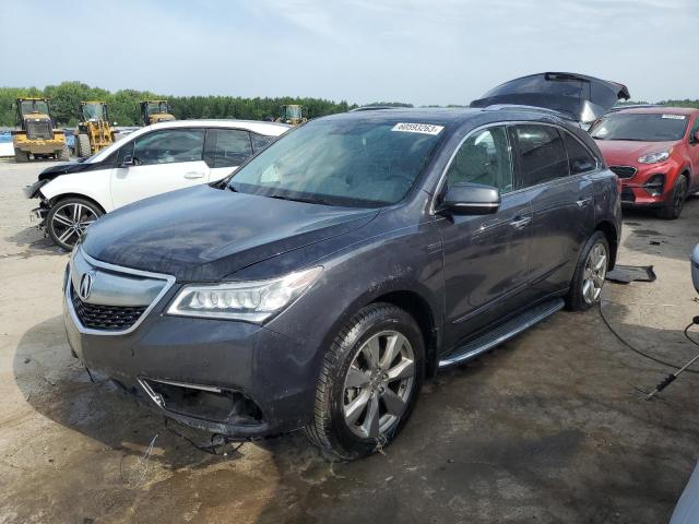 5FRYD4H84EB032708 - 2014 ACURA MDX ADVANCE GRAY photo 1