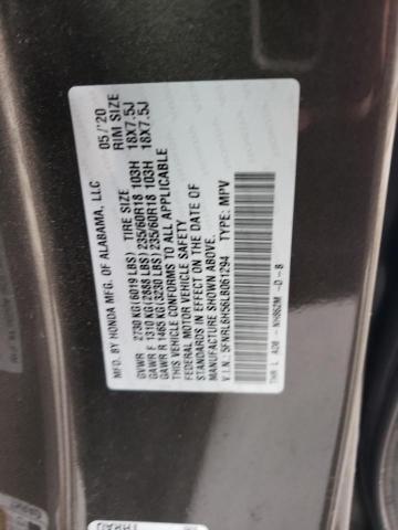 5FNRL6H56LB061294 - 2020 HONDA ODYSSEY EX GRAY photo 13