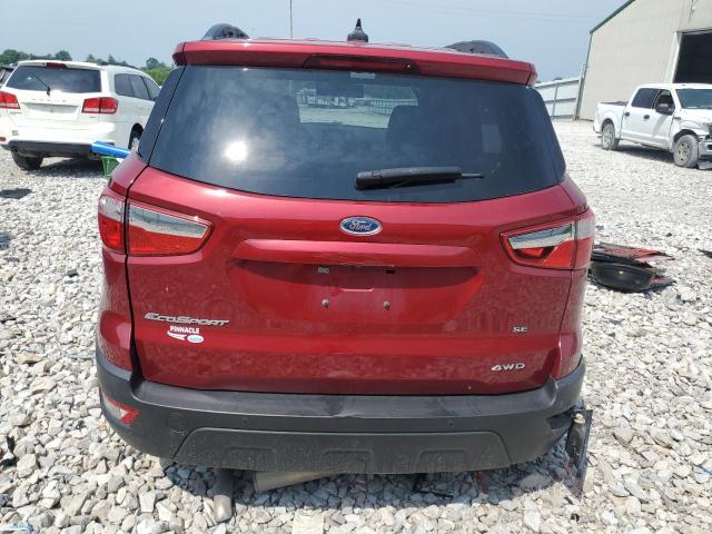 MAJ6S3GL0KC271508 - 2019 FORD ECOSPORT SE 红色 照片 6