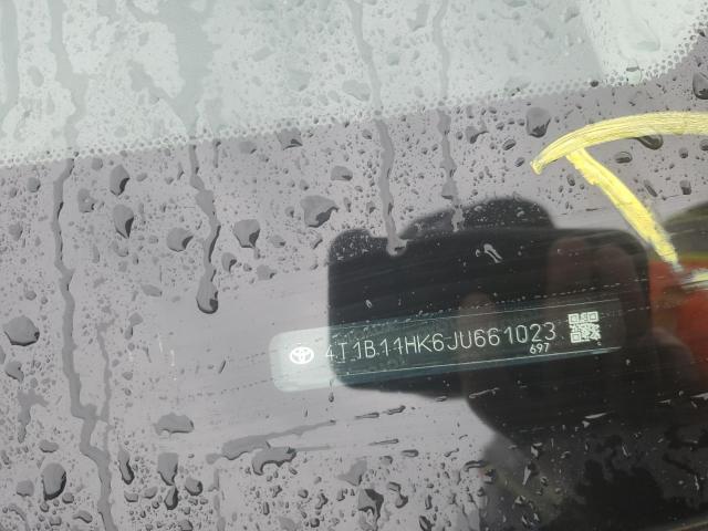 4T1B11HK6JU661023 - 2018 TOYOTA CAMRY L BLUE photo 12