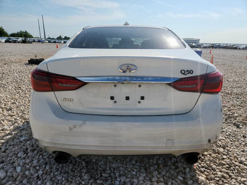 JN1EV7AR5JM444212 - 2018 INFINITI Q50 LUXE WHITE photo 6