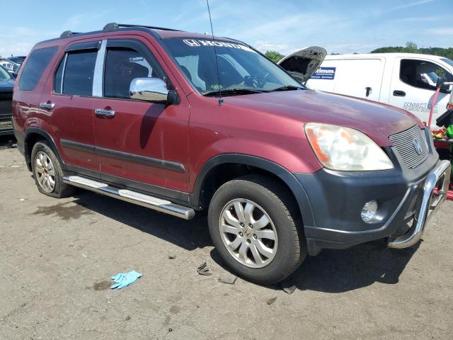 SHSRD78505U328542 - 2005 HONDA CR-V LX RED photo 4