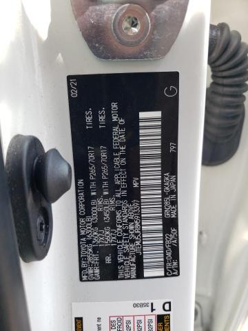 JTEMU5JR8M5913397 - 2021 TOYOTA 4RUNNER SR5/SR5 PREMIUM 白色 照片 13