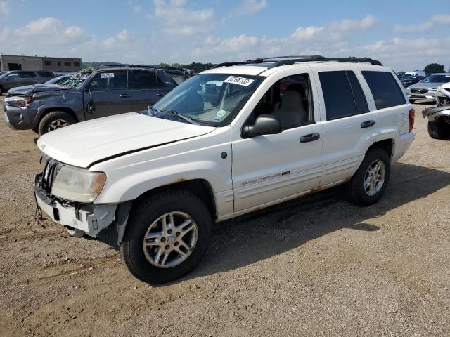 1J4GW48N34C403490 - 2004 JEEP GRND CHERO LAREDO WHITE photo 1