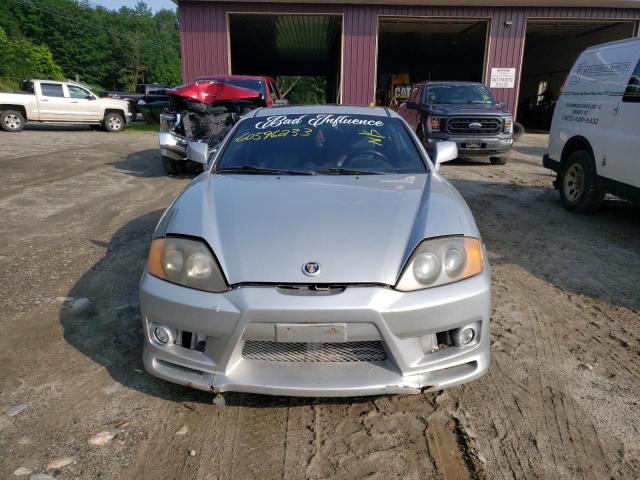 KMHHN65F13U075805 - 2003 HYUNDAI TIBURON GT SILVER photo 5