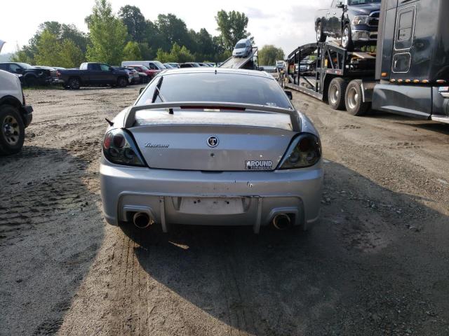 KMHHN65F13U075805 - 2003 HYUNDAI TIBURON GT SILVER photo 6