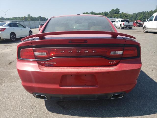 2C3CDXCT4CH120551 - 2012 DODGE CHARGER R/T RED photo 6