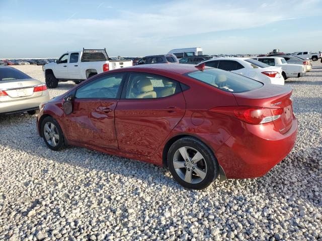 KMHDH4AE7CU461345 - 2012 HYUNDAI ELANTRA GLS RED photo 2