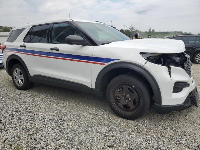 1FM5K8AB9NGA92041 - 2022 FORD EXPLORER POLICE INTERCEPTOR WHITE photo 4