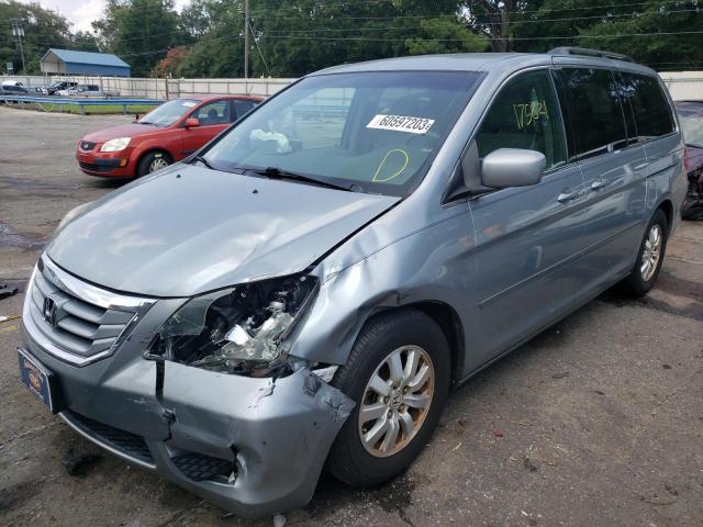 5FNRL3H41AB103860 - 2010 HONDA ODYSSEY EX BLUE photo 1