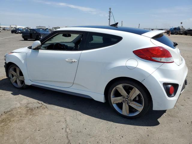 KMHTC6AE5EU186339 - 2014 HYUNDAI VELOSTER TURBO WHITE photo 2