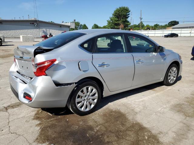 3N1AB7AP4KY321375 - 2019 NISSAN SENTRA S SILVER photo 3