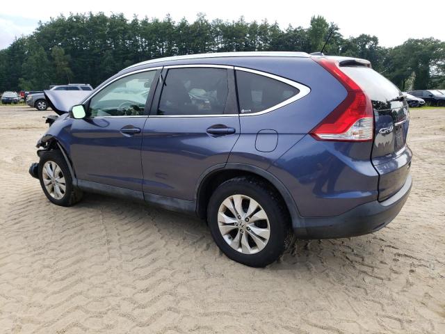 JHLRM4H77CC026704 - 2012 HONDA CR-V EXL BLUE photo 2