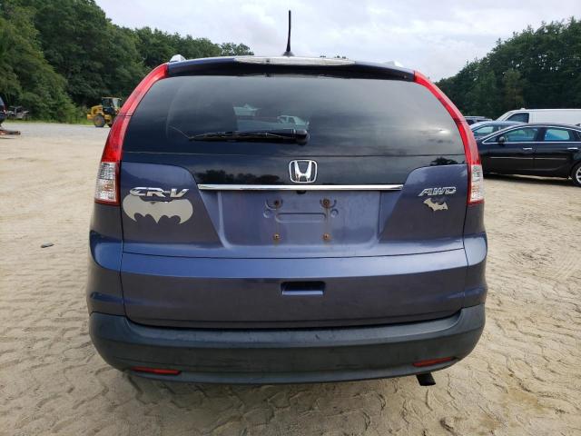 JHLRM4H77CC026704 - 2012 HONDA CR-V EXL BLUE photo 6