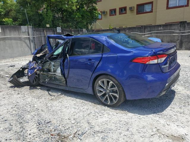 5YFS4MCE7MP071140 - 2021 TOYOTA COROLLA SE BLUE photo 2