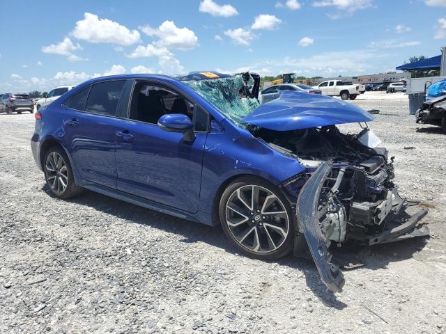 5YFS4MCE7MP071140 - 2021 TOYOTA COROLLA SE BLUE photo 4