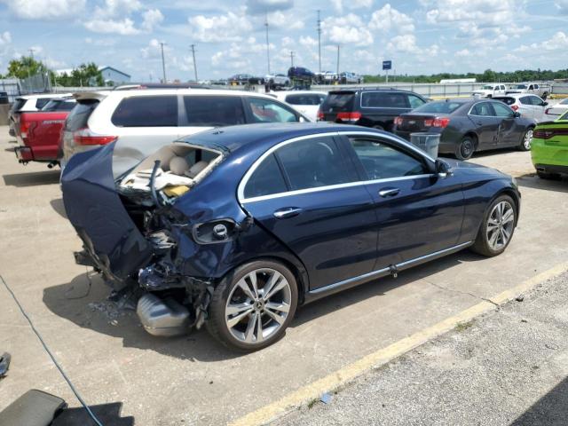 55SWF4JB3JU274066 - 2018 MERCEDES-BENZ C 300 BLUE photo 3
