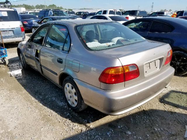 1HGEJ6679YL010516 - 2000 HONDA CIVIC LX TAN photo 3