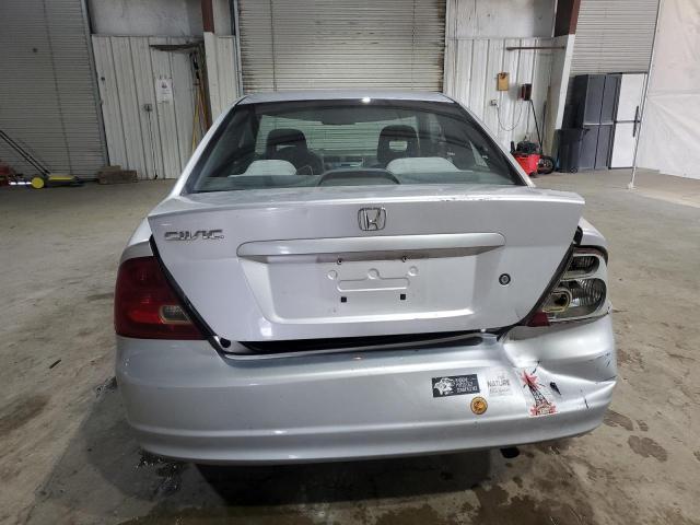 1HGEM21521L001412 - 2001 HONDA CIVIC LX SILVER photo 6