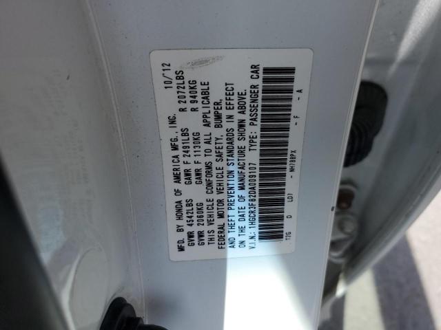 1HGCR3F82DA009107 - 2013 HONDA ACCORD EXL WHITE photo 12