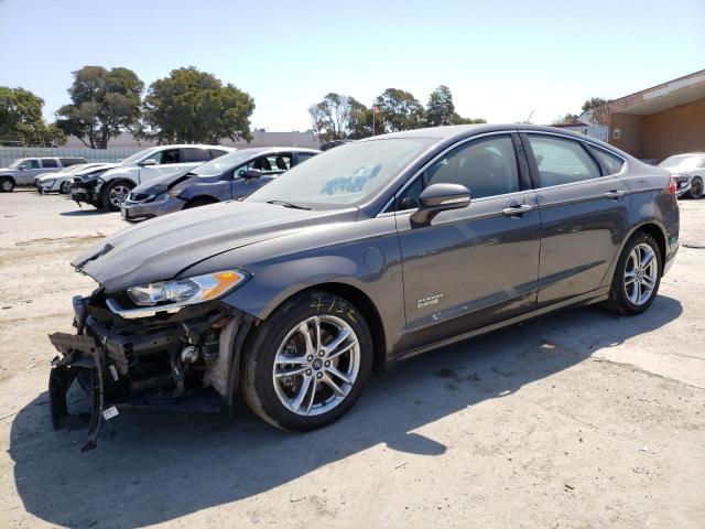 3FA6P0SU2FR147408 - 2015 FORD FUSION TITANIUM PHEV GRAY photo 1