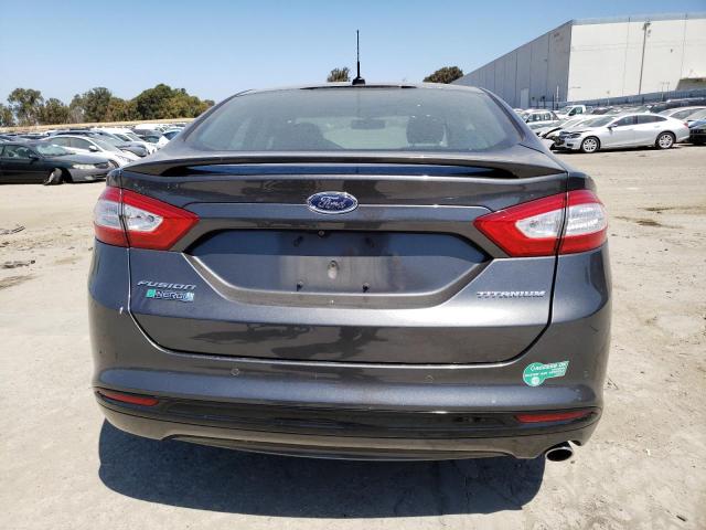 3FA6P0SU2FR147408 - 2015 FORD FUSION TITANIUM PHEV GRAY photo 6