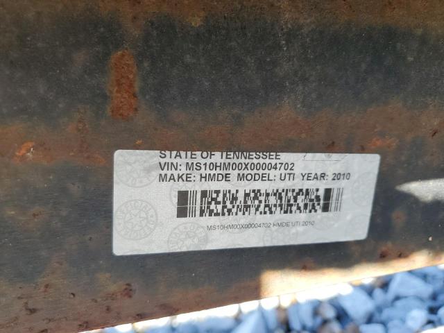 MS10HM00X00004702 - 2010 UTILITY TRAILER Qara foto 10
