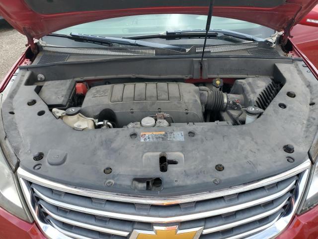 1GNKRGKD5DJ181823 - 2013 CHEVROLET TRAVERSE LT RED photo 12