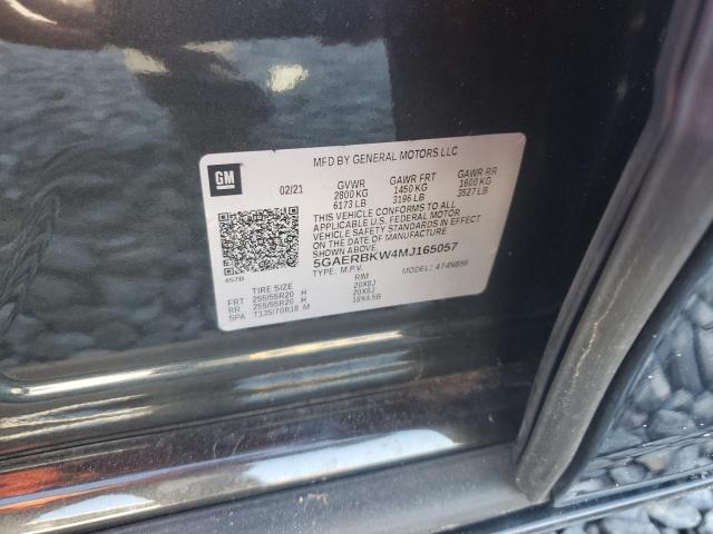 5GAERBKW4MJ165057 - 2021 BUICK ENCLAVE ESSENCE ლურჯი ფოტო 14