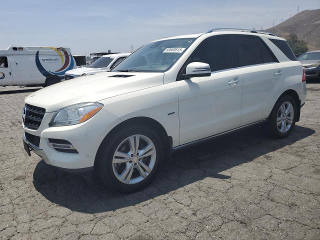 4JGDA5HB3CA059667 - 2012 MERCEDES-BENZ ML 350 4MATIC WHITE photo 1