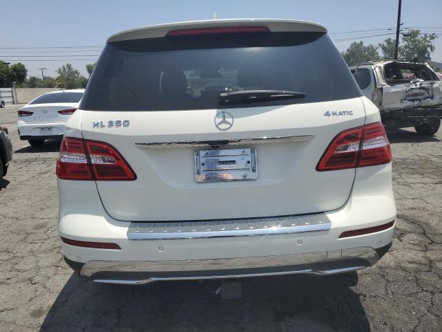 4JGDA5HB3CA059667 - 2012 MERCEDES-BENZ ML 350 4MATIC WHITE photo 6