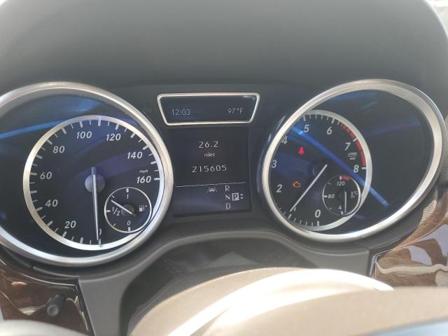 4JGDA5HB3CA059667 - 2012 MERCEDES-BENZ ML 350 4MATIC WHITE photo 9