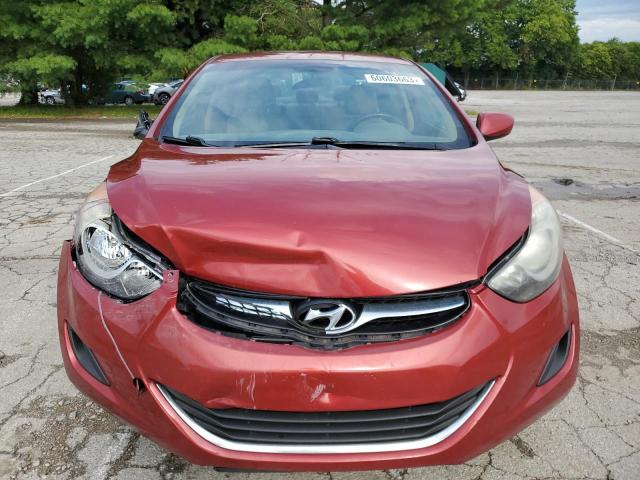 KMHDH4AE6CU445606 - 2012 HYUNDAI ELANTRA GLS RED photo 5