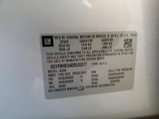 3GYFNHE34DS526377 - 2013 CADILLAC SRX PERFORMANCE COLLECTION 银色 照片 13