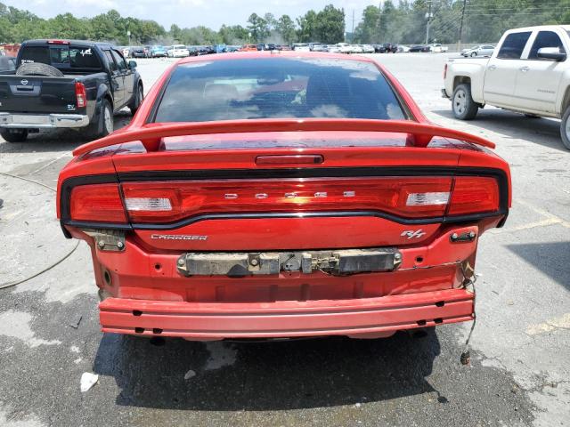 2C3CDXCT0EH232072 - 2014 DODGE CHARGER R/T RED photo 6