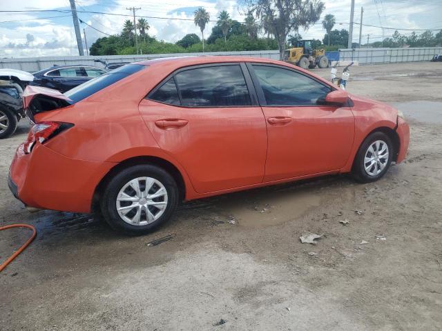 2T1BURHE7FC340861 - 2015 TOYOTA COROLLA L ORANGE photo 3