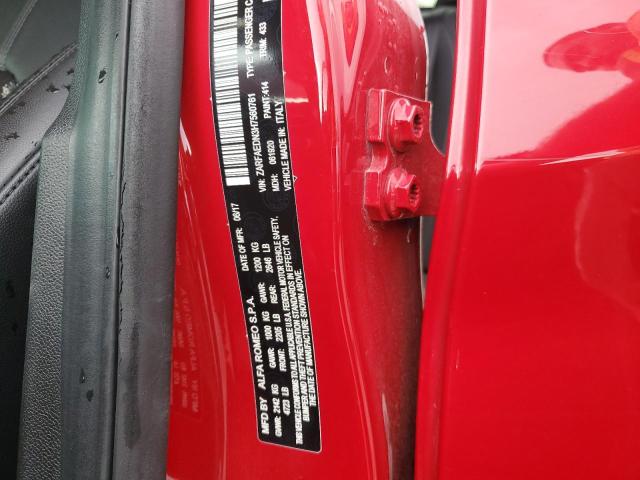 ZARFAEDN3H7560761 - 2017 ALFA ROMEO GIULIA Q4 RED photo 12