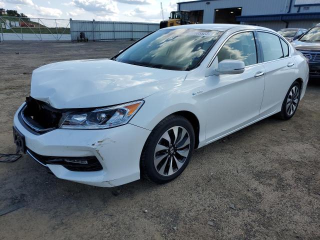 JHMCR6F35HC001080 - 2017 HONDA ACCORD HYBRID WHITE photo 1