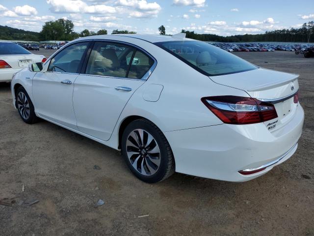 JHMCR6F35HC001080 - 2017 HONDA ACCORD HYBRID WHITE photo 2