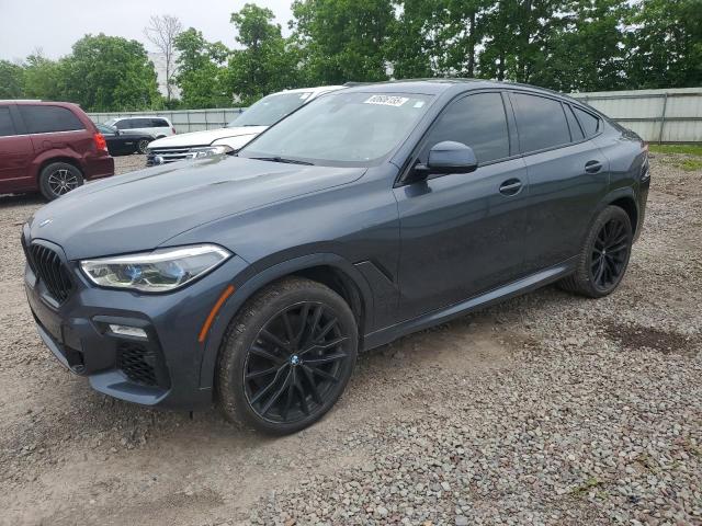 5UXCY8C04M9D98591 - 2021 BMW X6 M50I GRAY photo 1