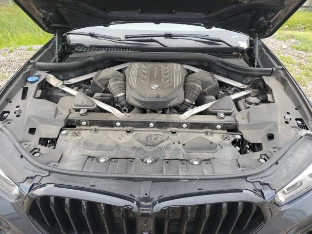 5UXCY8C04M9D98591 - 2021 BMW X6 M50I GRAY photo 12
