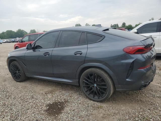 5UXCY8C04M9D98591 - 2021 BMW X6 M50I GRAY photo 2
