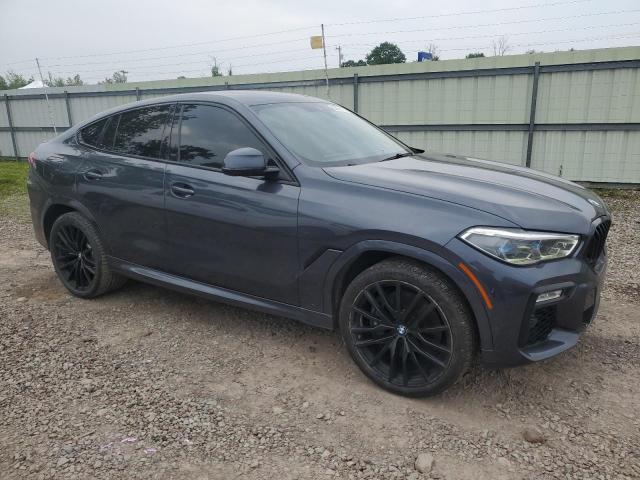 5UXCY8C04M9D98591 - 2021 BMW X6 M50I GRAY photo 4