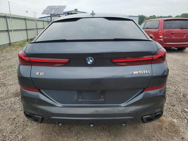5UXCY8C04M9D98591 - 2021 BMW X6 M50I GRAY photo 6