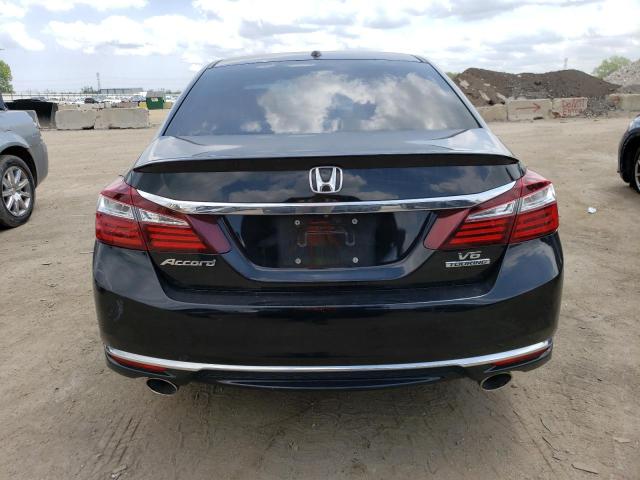 1HGCR3F96HA023350 - 2017 HONDA ACCORD TOURING BLACK photo 6