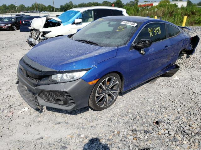 2HGFC3A50JH754477 - 2018 HONDA CIVIC SI BLUE photo 1